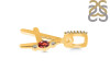 Garnet & White Topaz Alphabet A Pendant GAR-RDA-27.