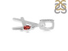 Garnet & White Topaz Alphabet A Pendant GAR-RDA-27.