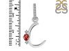 Garnet & White Topaz Alphabet C Pendant GAR-RDA-29.