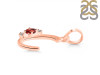 Garnet & White Topaz Alphabet C Pendant GAR-RDA-3.