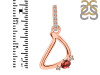 Garnet & White Topaz Alphabet D Pendant GAR-RDA-30.