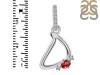 Garnet & White Topaz Alphabet D Pendant GAR-RDA-30.