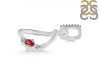 Garnet & White Topaz Alphabet D Pendant GAR-RDA-30.