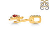 Garnet & White Topaz Alphabet H Pendant GAR-RDA-34.