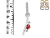 Garnet & White Topaz Alphabet I Pendant GAR-RDA-35.