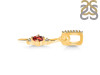 Garnet & White Topaz Alphabet I Pendant GAR-RDA-35.