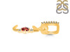 Garnet & White Topaz Alphabet J Pendant GAR-RDA-36.