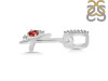 Garnet & White Topaz Alphabet K Pendant GAR-RDA-37.
