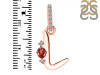 Garnet & White Topaz Alphabet L Pendant GAR-RDA-38.