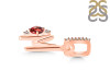 Garnet & White Topaz Alphabet M Pendant GAR-RDA-39.