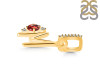 Garnet & White Topaz Alphabet M Pendant GAR-RDA-39.