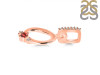 Garnet & White Topaz Alphabet O Pendant GAR-RDA-41.