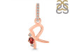 Garnet & White Topaz Alphabet R Pendant GAR-RDA-44.