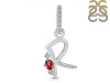 Garnet & White Topaz Alphabet R Pendant GAR-RDA-44.