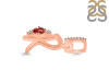 Garnet & White Topaz Alphabet R Pendant GAR-RDA-44.