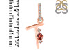 Garnet & White Topaz Alphabet T Pendant GAR-RDA-46.