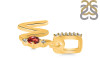 Garnet & White Topaz Alphabet W Pendant GAR-RDA-49.
