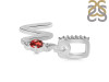 Garnet & White Topaz Alphabet W Pendant GAR-RDA-49.
