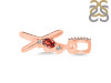 Garnet & White Topaz Alphabet X Pendant GAR-RDA-50.