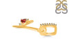 Garnet & White Topaz Alphabet Y Pendant GAR-RDA-51.