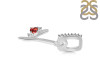 Garnet & White Topaz Alphabet Y Pendant GAR-RDA-51.