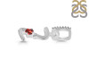 Garnet & White Topaz Alphabet Z Pendant GAR-RDA-52.