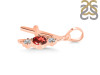 Garnet & White Topaz Alphabet A Pendant GAR-RDA-53.