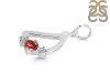 Garnet & White Topaz Alphabet D Pendant GAR-RDA-56.