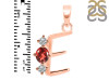 Garnet & White Topaz Alphabet E Pendant GAR-RDA-57.