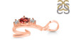 Garnet & White Topaz Alphabet G Pendant GAR-RDA-59.