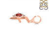 Garnet & White Topaz Alphabet F Pendant GAR-RDA-6.