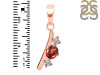 Garnet & White Topaz Alphabet I Pendant GAR-RDA-61.