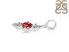 Garnet & White Topaz Alphabet I Pendant GAR-RDA-61.