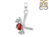 Garnet & White Topaz Alphabet K Pendant GAR-RDA-63.