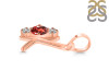 Garnet & White Topaz Alphabet K Pendant GAR-RDA-63.