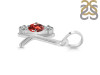 Garnet & White Topaz Alphabet K Pendant GAR-RDA-63.