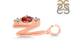 Garnet & White Topaz Alphabet N Pendant GAR-RDA-66.