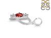 Garnet & White Topaz Alphabet P Pendant GAR-RDA-68.