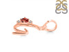 Garnet & White Topaz Alphabet G Pendant GAR-RDA-7.