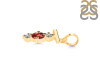 Garnet & White Topaz Alphabet T Pendant GAR-RDA-72.