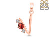 Garnet & White Topaz Alphabet V Pendant GAR-RDA-74.