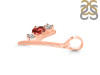 Garnet & White Topaz Alphabet Y Pendant GAR-RDA-77.