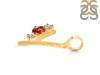 Garnet & White Topaz Alphabet Y Pendant GAR-RDA-77.