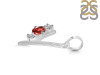 Garnet & White Topaz Alphabet Y Pendant GAR-RDA-77.