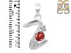Garnet & White Topaz Alphabet Z Pendant GAR-RDA-78.
