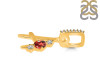 Garnet & White Topaz Alphabet A Pendant GAR-RDA-79.