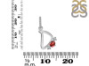 Garnet & White Topaz Alphabet D Pendant GAR-RDA-82.