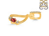 Garnet & White Topaz Alphabet D Pendant GAR-RDA-82.