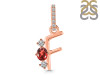 Garnet & White Topaz Alphabet F Pendant GAR-RDA-84.