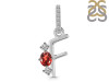 Garnet & White Topaz Alphabet F Pendant GAR-RDA-84.